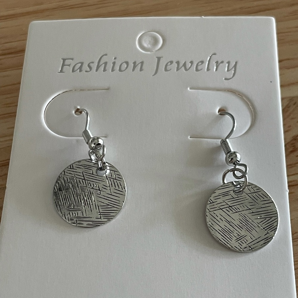 Coin-like earrings
